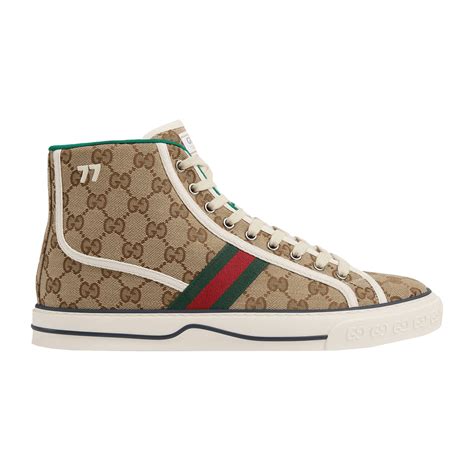 authentic gucci high top sneakers|high top gucci sneakers men.